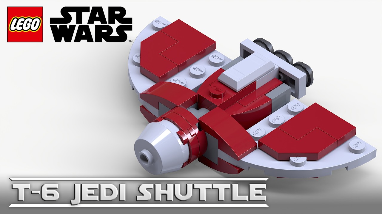 Lego Star Wars: How To Build the T-6 Jedi Shuttle [912411]