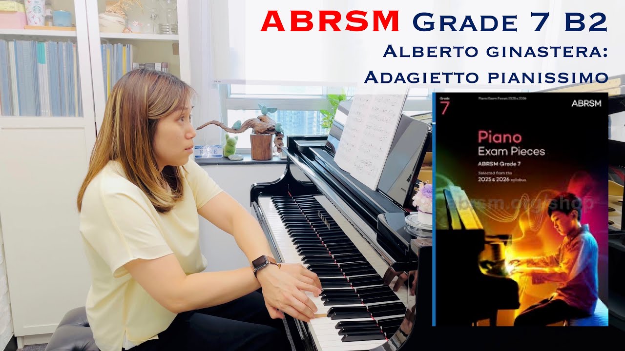 ABRSM Piano Grade 7 B2 Alberto Ginastera: Adagietto pianissimo No1 from Suite de danzas criollasOp15