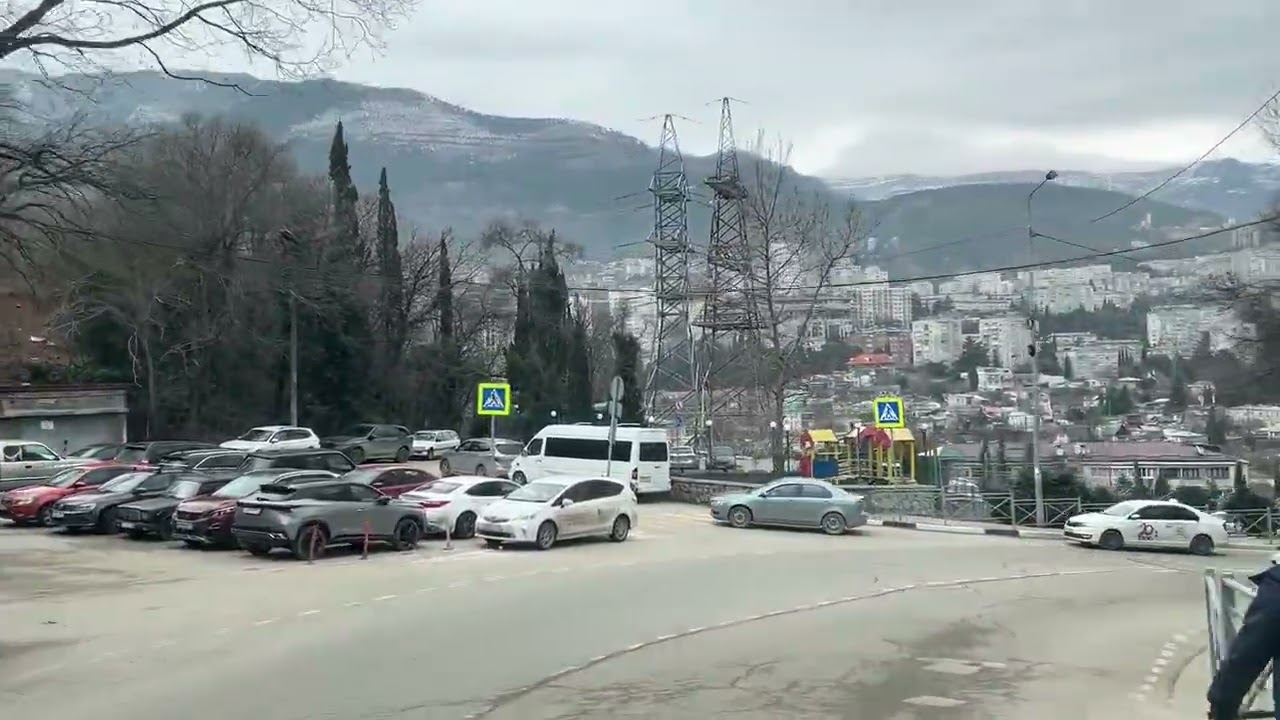 Ялта. АвтоДель. Севастопольское шоссе. Ул.Блюхера,Бирюкова до Пионерской.06.02.26.Крым. Crimea.Yalta