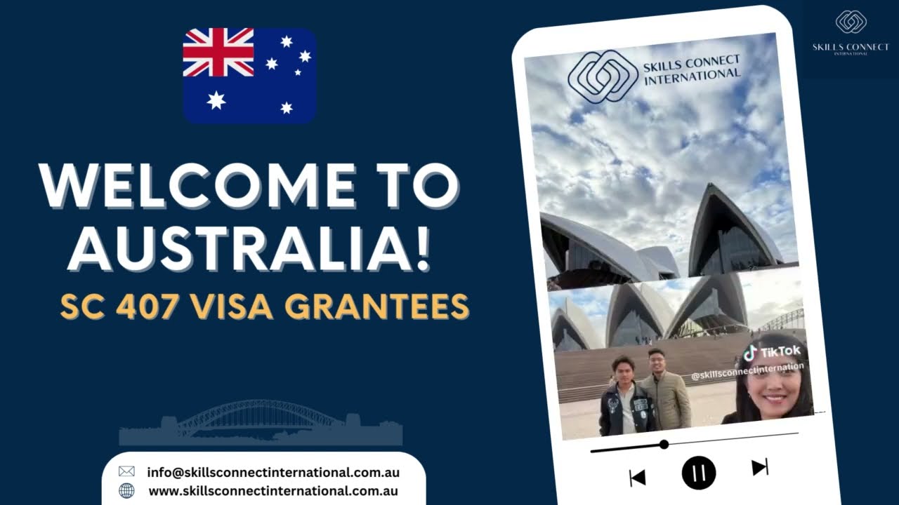 Welcome to Australia! SC 407 visa granted