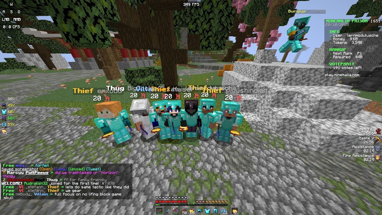 FullFocus vs N1ght | Minemalia Prison and Factions Wars