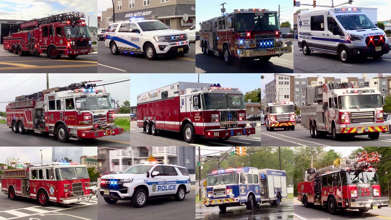 Police Cars Fire Trucks And Ambulances Responding Compilation Part 37 - September 2025