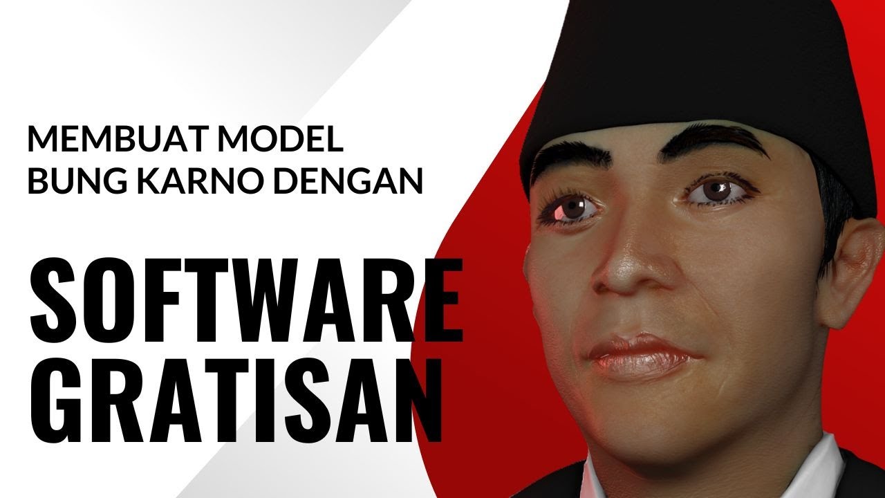 Software MakeHuman dan Blender untuk Membuat Model Soekarno