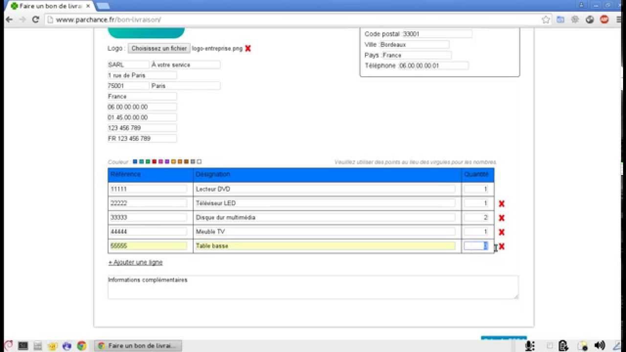 Comment faire un bon de livraison en ligne sans Excel ?