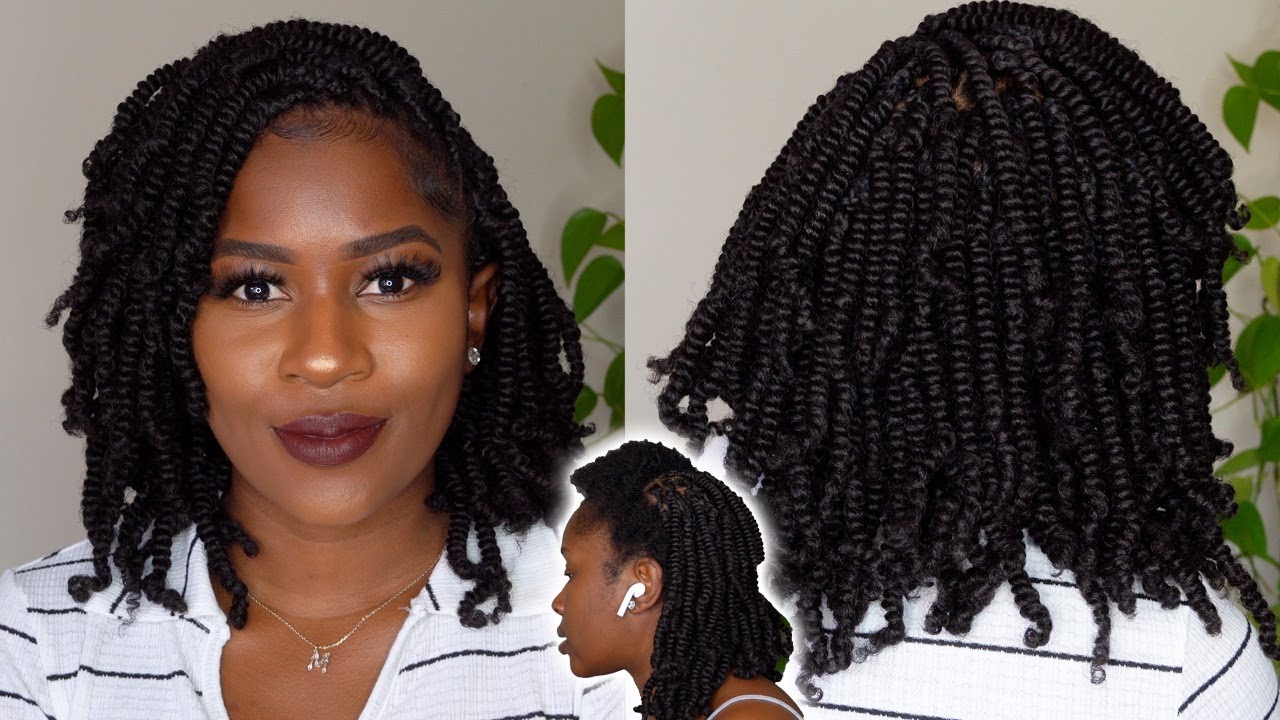 How to do Small Spring Twist/Nubian Twist On SHORT Type 4 Hair!!!