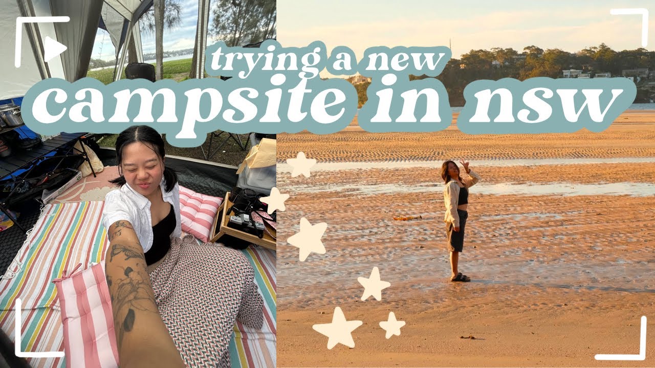 beachside camping in sydney nsw | camping vlog! 🏕️❤️ bonnie vale, bundeena national park NSW