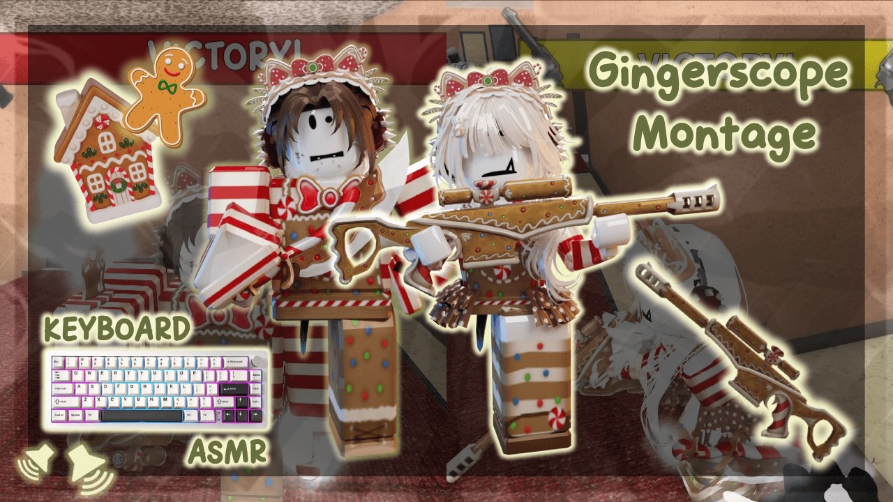 Playing MM2 with GINGERSCOPE! 🍬 *Keyboard ASMR*