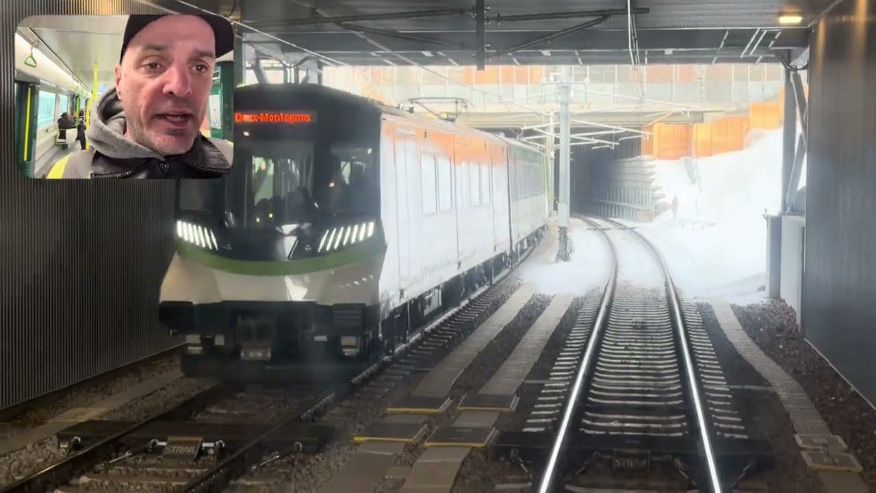 REM RIDE. FROM PIERREFONDS STATION  AND A RARE REM STOP AFTER THE SUNNY BROOK STATION. 