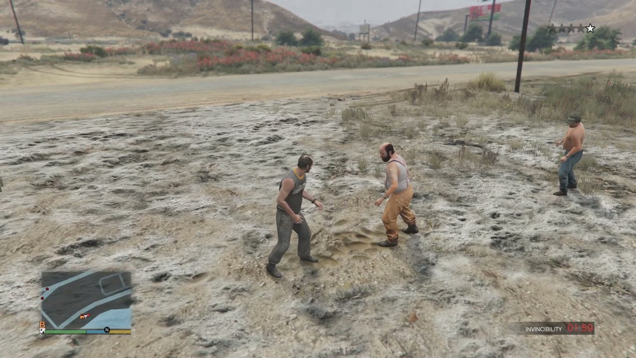 GTA V Trevor vs rednecks and NPC fight part 18