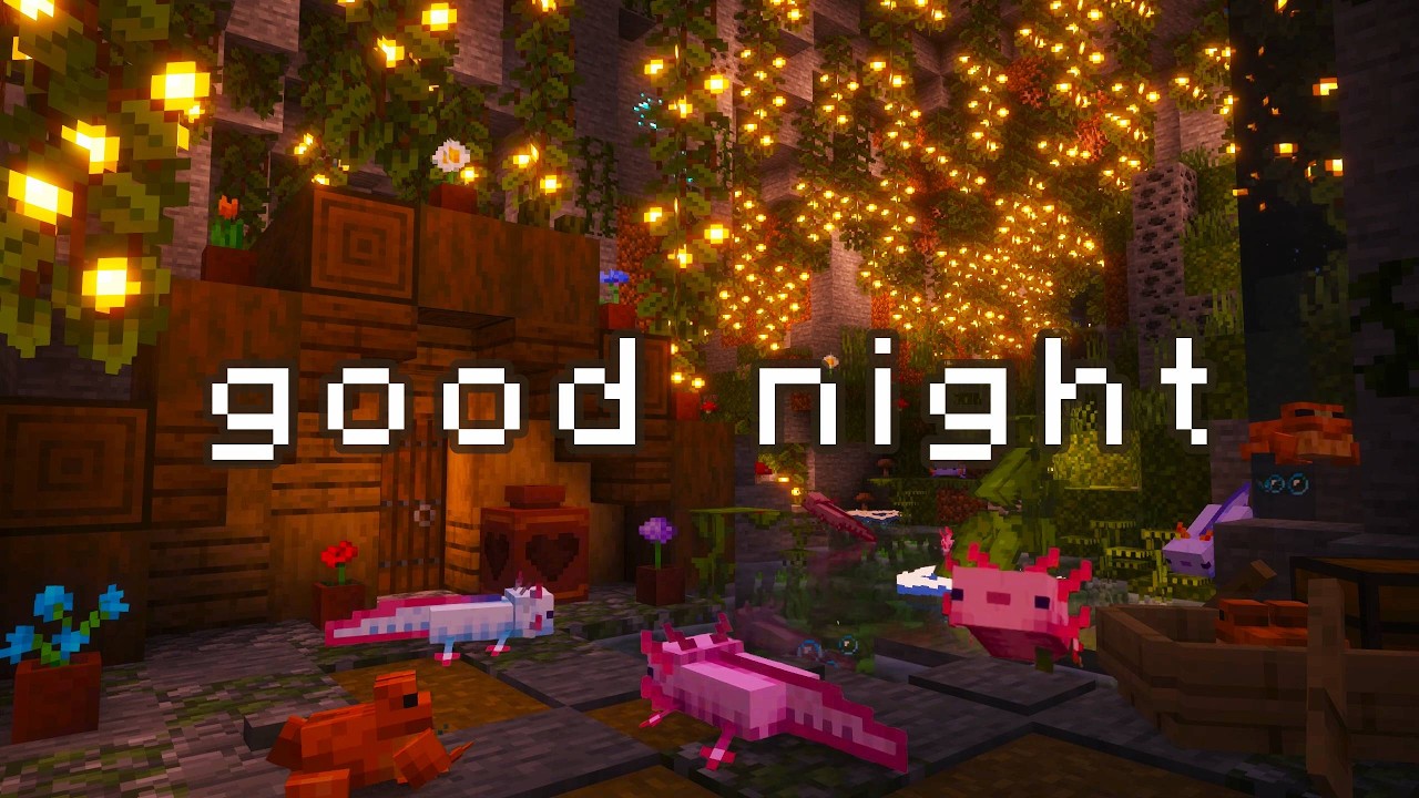 you had a long day, relax... (minecraft music w/ rain, fire)