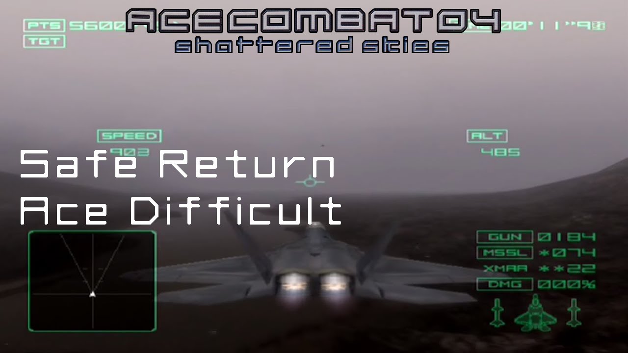 Safe Return (Ace Difficult) - Ace Combat 04 Playthrough #13