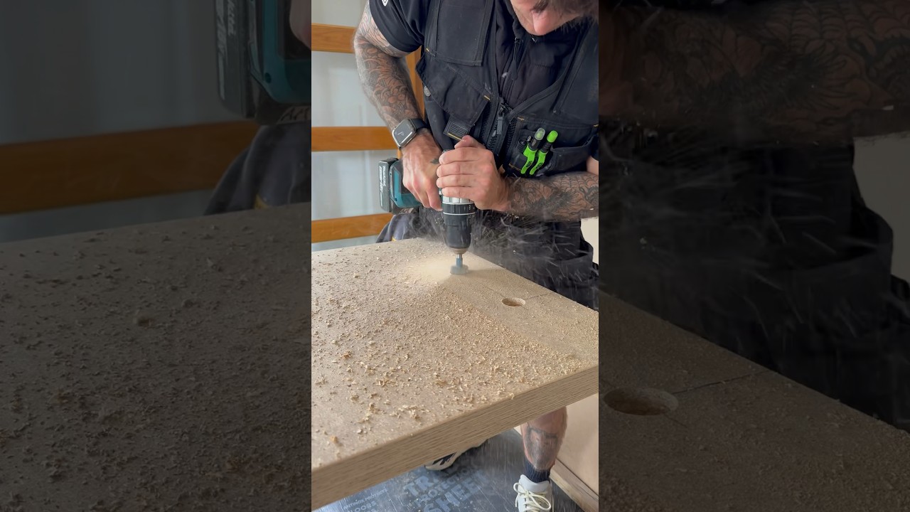 How to fit square edge worktops