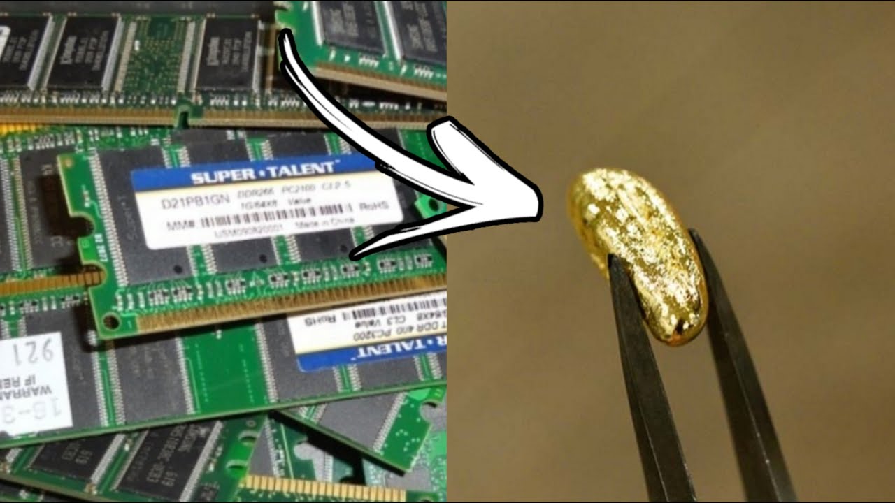 Como recuperar oro de componentes electronicos con acido clorhidrico