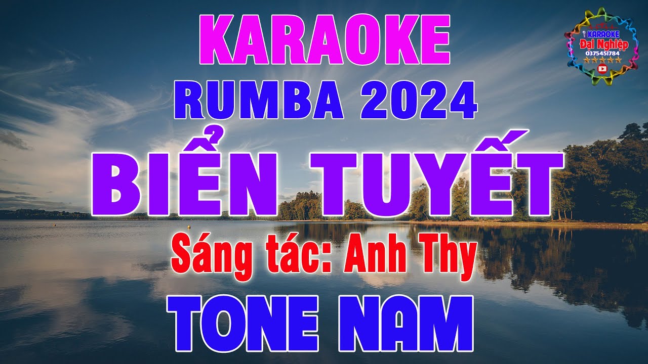 Biển Tuyết (ST Anh Thy) Karaoke Tone Nam Nhạc Sống || Karaoke Đại Nghiệp
