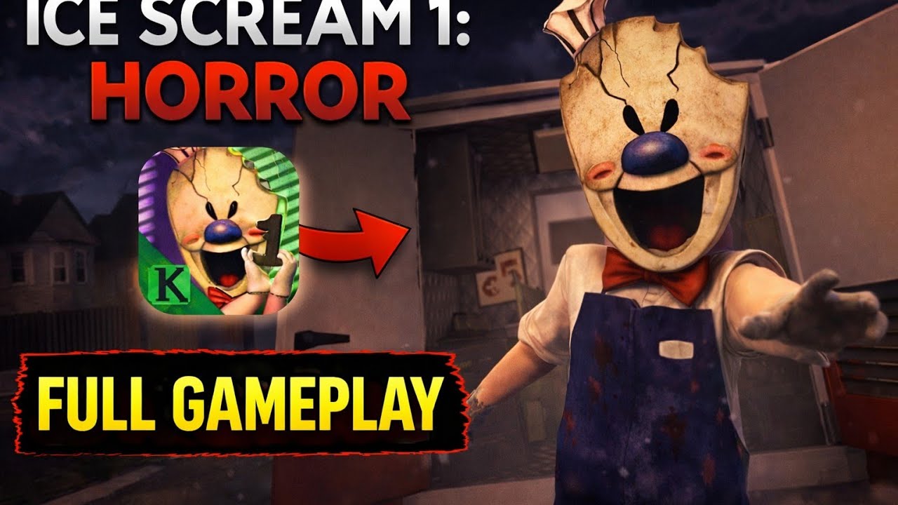 Ice Cream 1 Horror Game Gameplay in Hindi | Rod Se Bachna Mushkil 😱