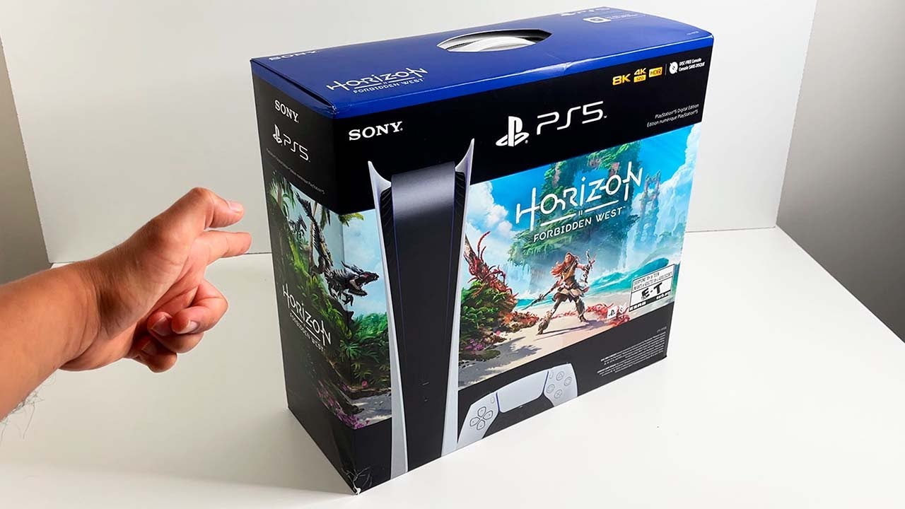 PS5 Digital Horizon Forbidden West Console Bundle Unboxing, Setup and Review