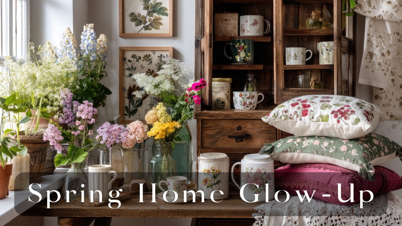 Cozy Spring Cottage Decor Ideas 🌿|  Vintage Farmhouse Style for Small Homes on a Budget