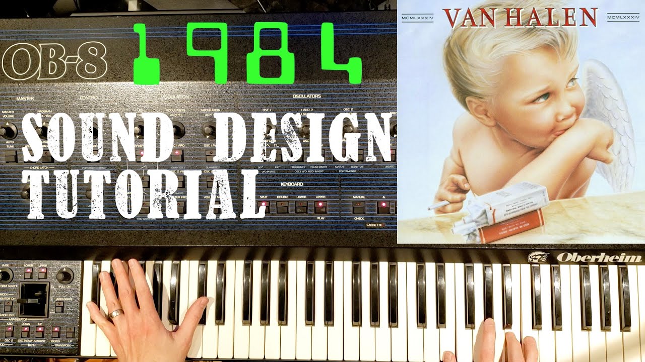 Van Halen - 1984 - Sound Design Tutorial on Oberheim OB-8 Synth. (Twinkly bits too.)