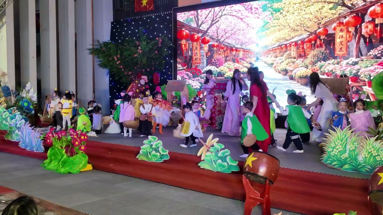 Bài múa mừng Xuân | Bài 1 | Mầm Non Thái Bình - Xã Đông Anh - Hà Nội