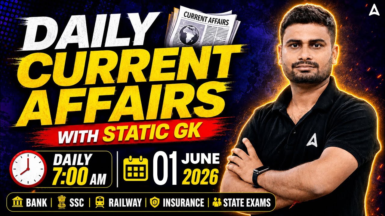 Current Affairs Today | 1 JUNE 2026 Current Affairs | Daily Current Affairs By Vaibhav Srivastava