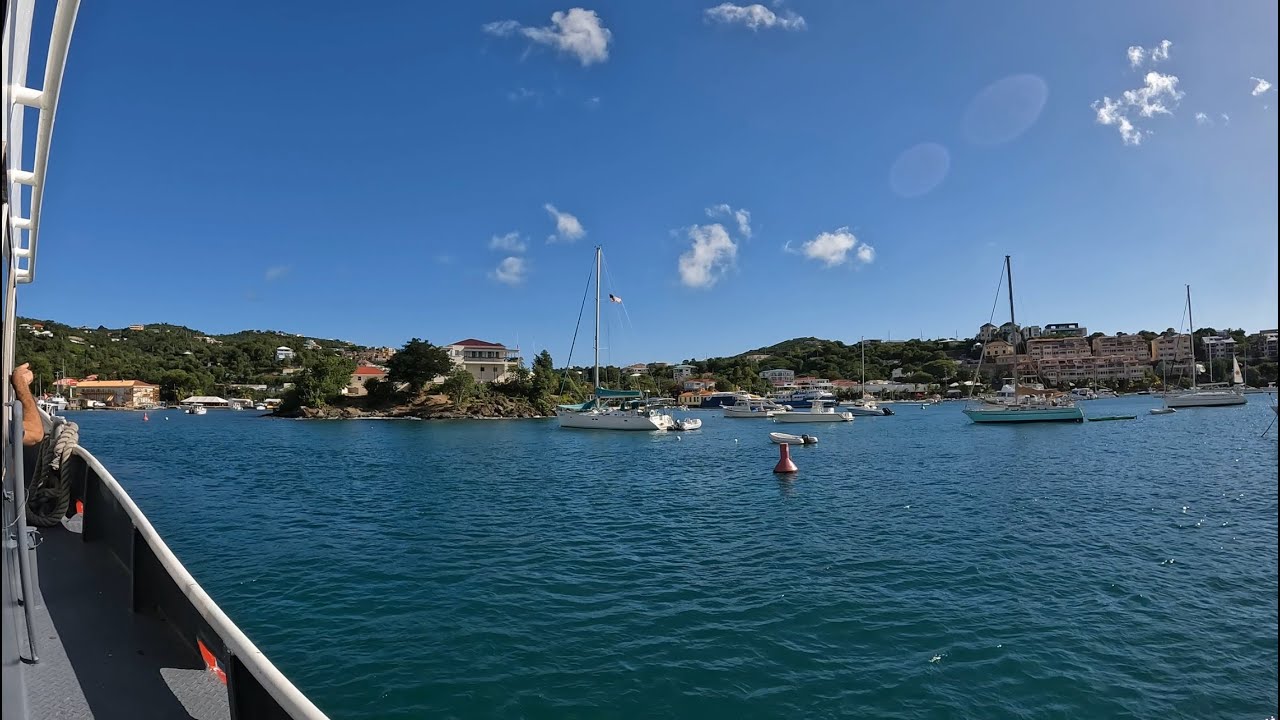 Cruising into Cruz Bay - 4K