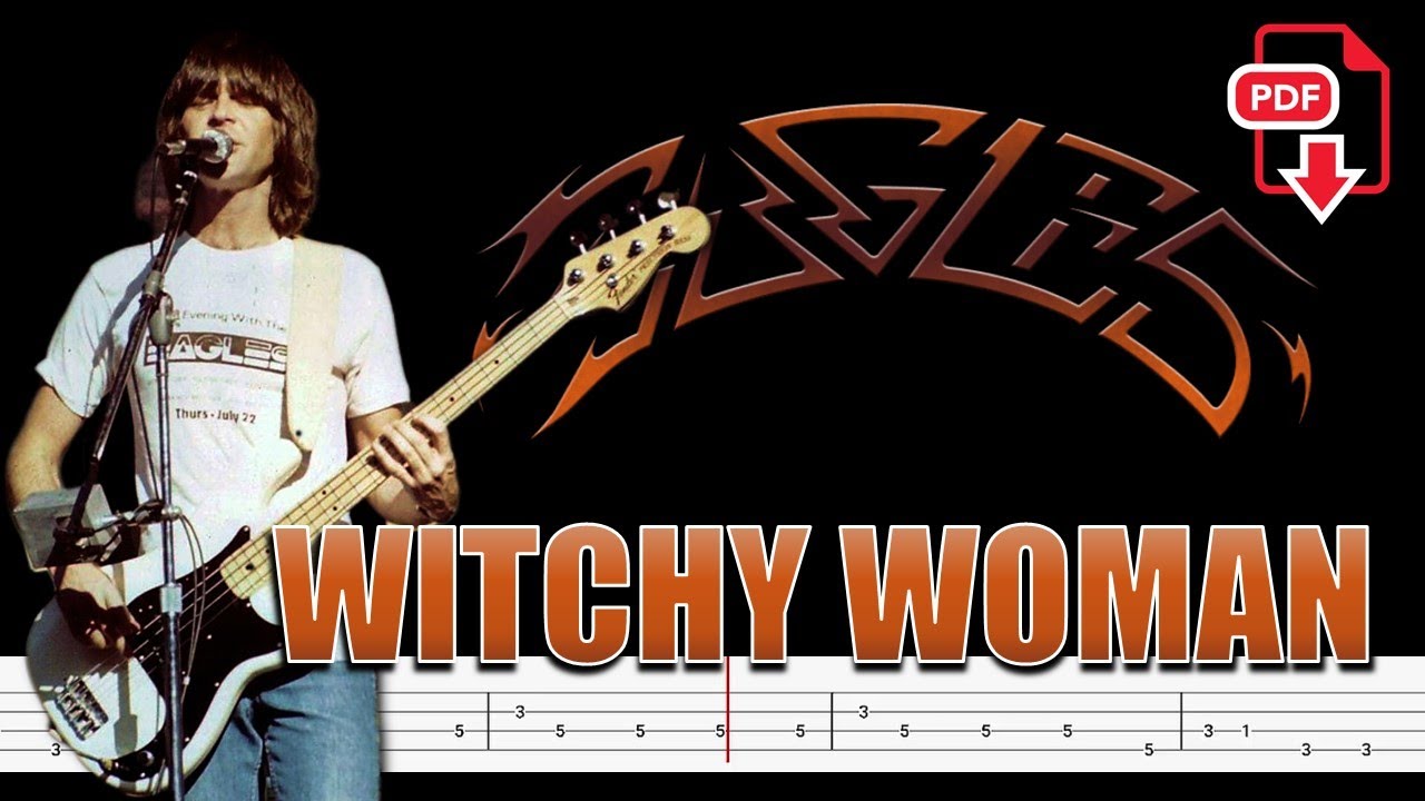 The Eagles - Witchy Woman (🔴Bass Tabs | Notation) @ChamisBass  #eaglesbass #chamisbass