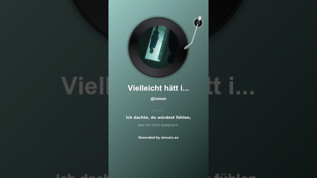 Vielleicht hätt ich’s sagen sollen