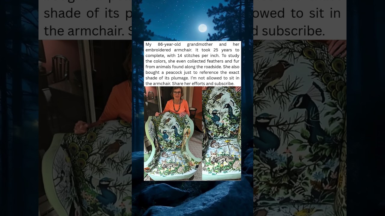 Grandma Spends 25 Years Making Chair