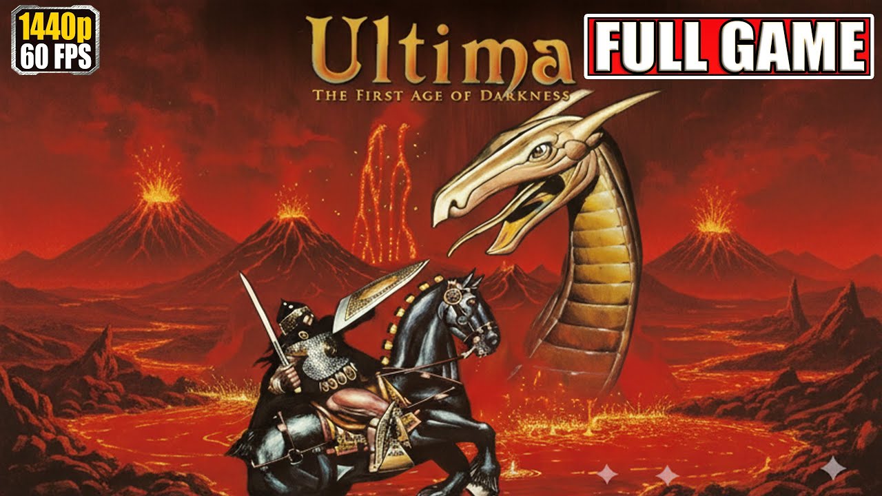 Ultima 1 Full Gameplay Walkthrough [1981 DOS] [Longplay Playthrough] No Commentary