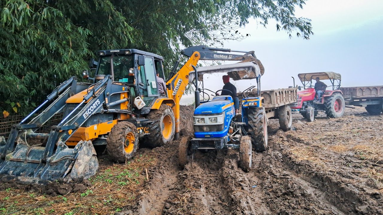 ESCORTS Digmax II Work With Many Tractors | Tractor video | Jcb Tractor | Tractor Tractor | Gadi