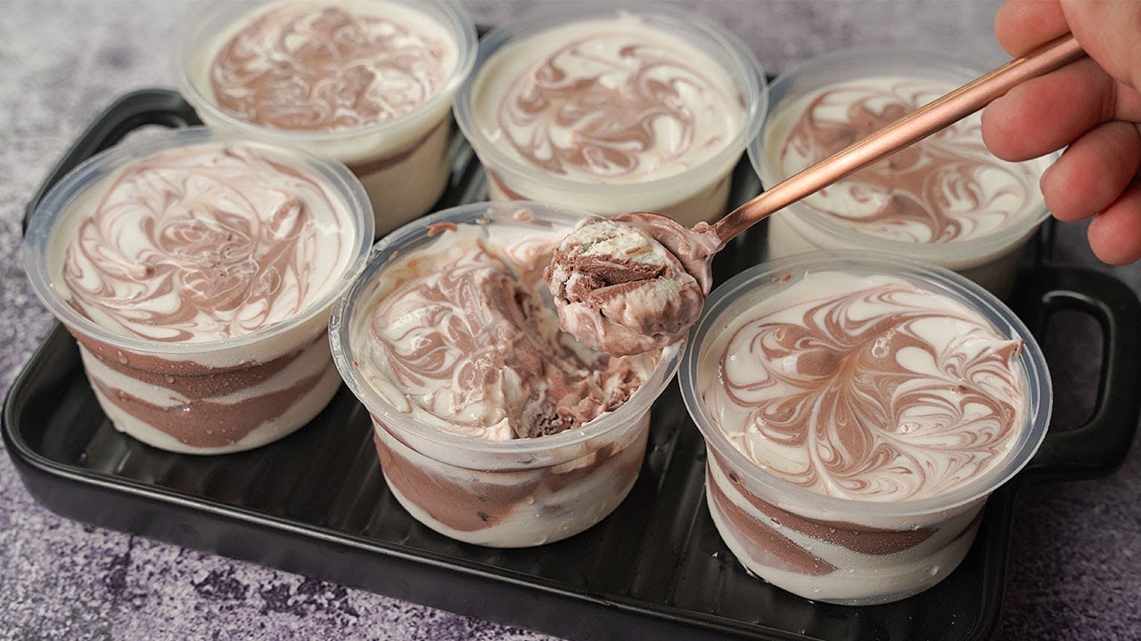 Marbel Cup Ice Cream Recipe | Choco Vanilla Cup Ice Cream Recipe | Yummy