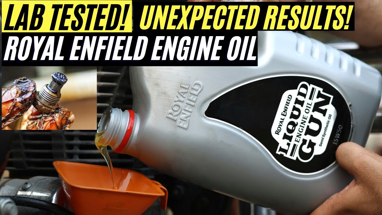 UNEXPECTED LAB TEST ROYAL ENFIELD LIQUID GUN ENGINE OIL REVIEW CLASSIC 350, HUNTER, METEOR HIMALAYAN