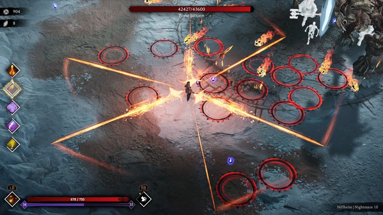 Flame Sister, Niflheim Nightmare Level 10, Max Difficulty | Jotunnslayer