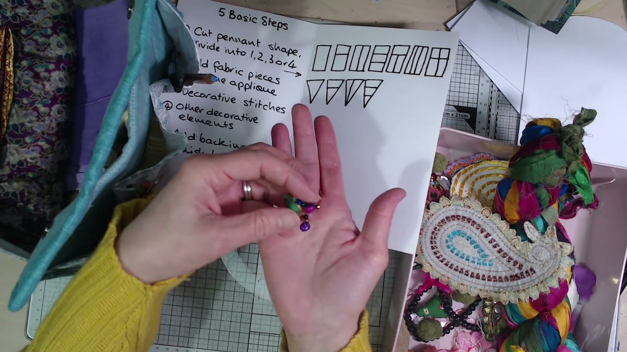 New Slow Stitching Project - Boho Bunting Beginnings