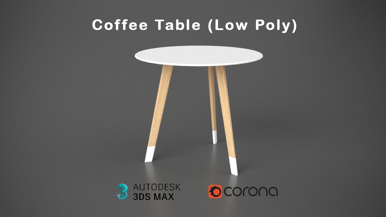 How To Make Coffee Table in 3DsMax (Corona Render)