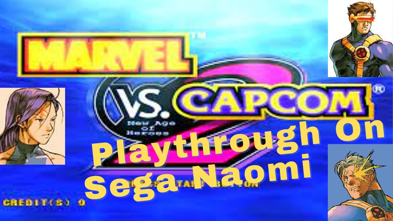 Marvel Vs Capcom 2 (Sega Naomi), Playthrough- X-men team