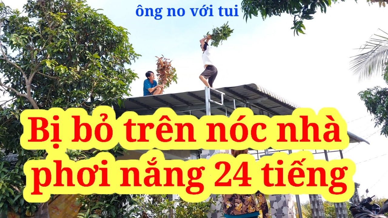 Cô 3 dụ Phước Lầy lên nóc nhà phơi nắng 24 tiếng #phuoclay