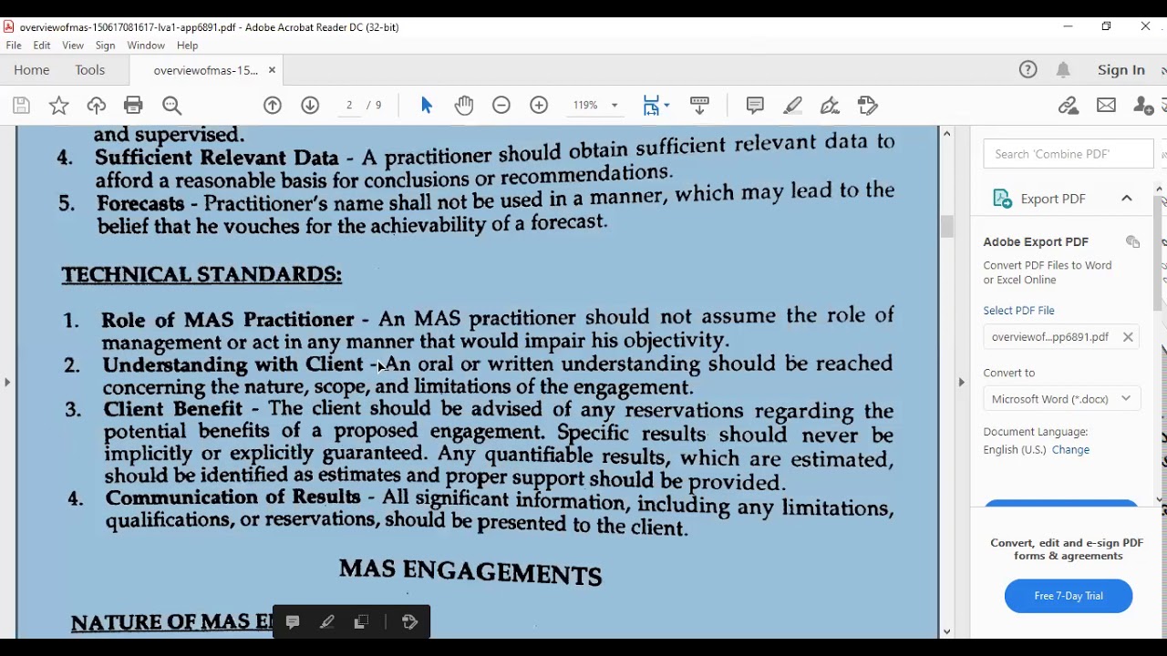 Overview of Management Advisory Services Part 1