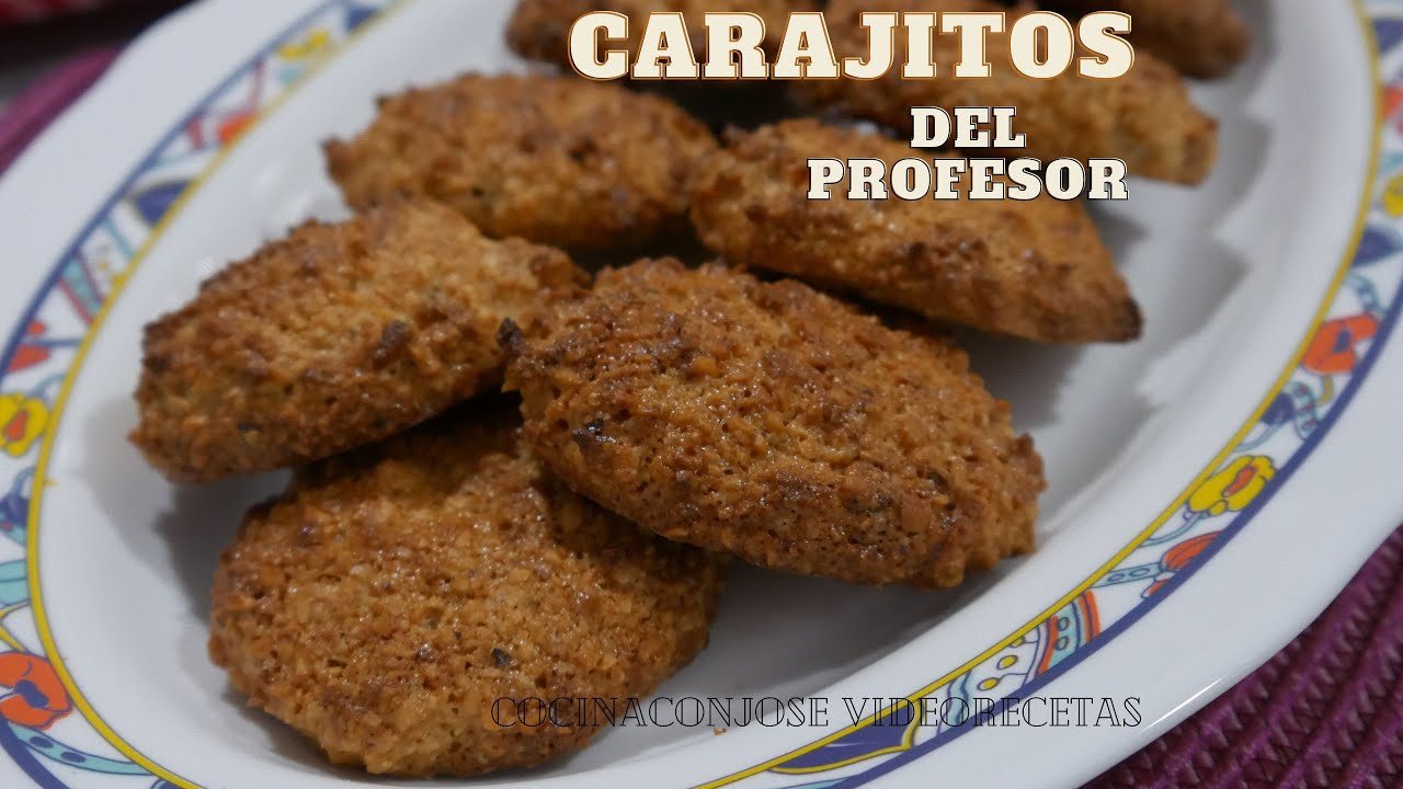 CARAJITOS DEL PROFESOR, GALLETAS DE AVELLANA