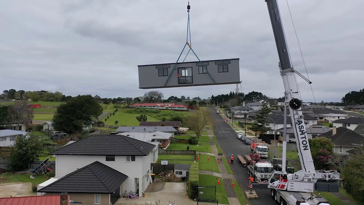 HouseMe Two Bedroom Tiny Home | 130 Tonne Crane Lift