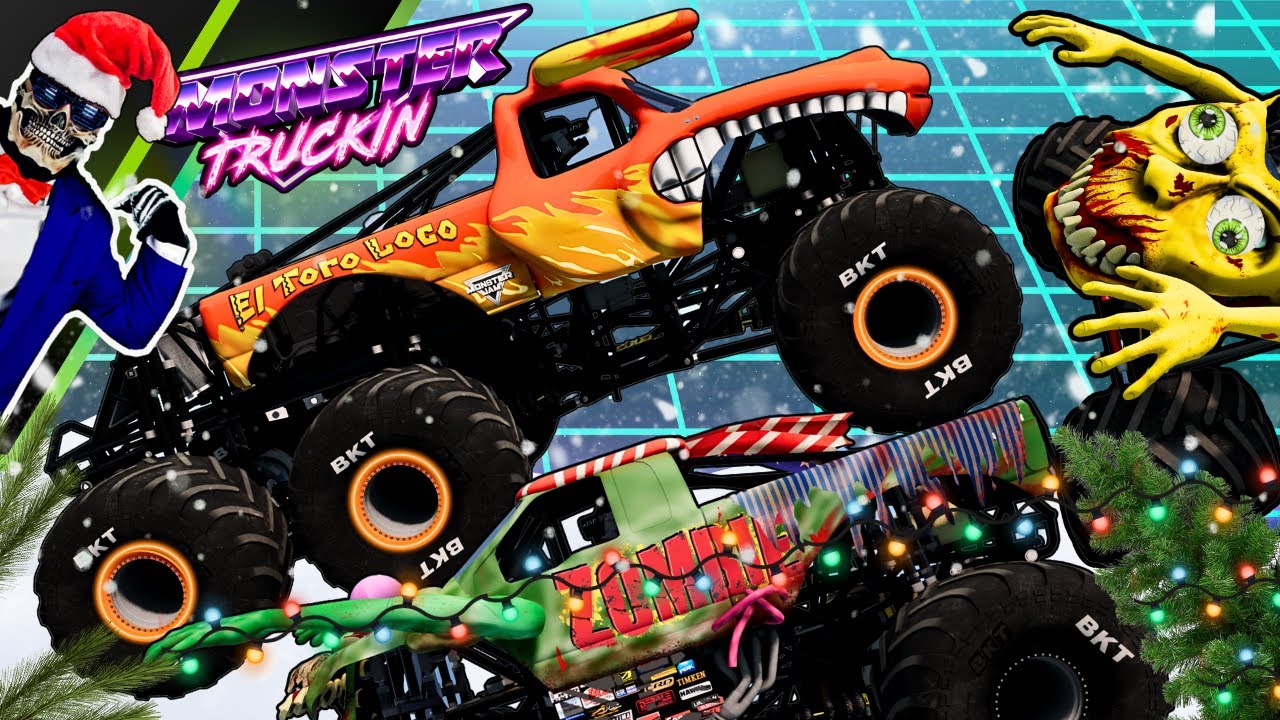Monster Jam БЕЗУМНЫЕ гонки, фристайл и скоростные прыжки #105 | BeamNG Drive | Grave Digger