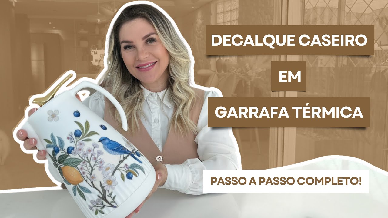 Transformei Minha Garrafa T&eacute;rmica com um Truque Caseiro INCR&Iacute;VEL! 😱 | DIY F&aacute;cil e Barato