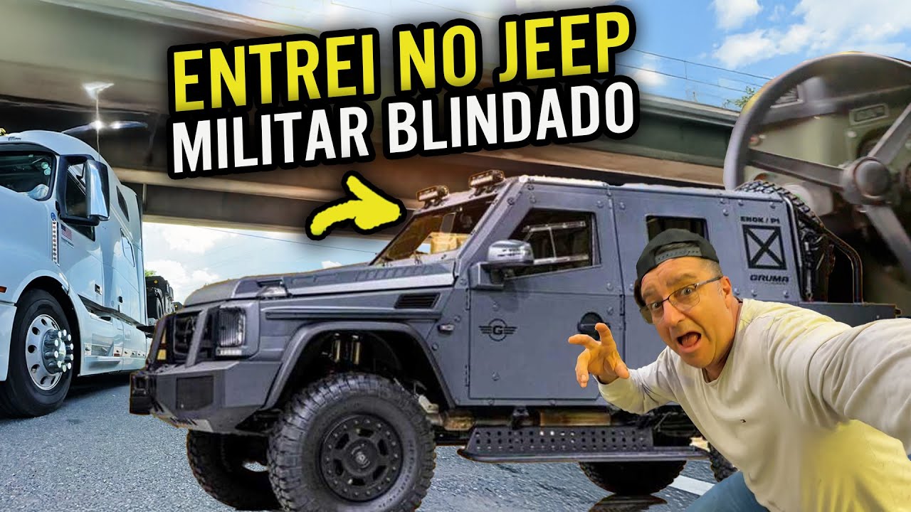 ENTREI NO JEEP MILITAR BLINDADO 😱