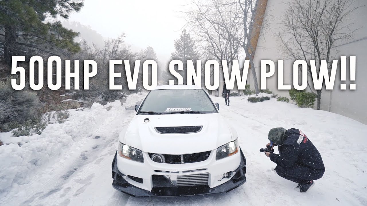 Taking My 500hp Evo 8 THROUGH A SNOW STORM!