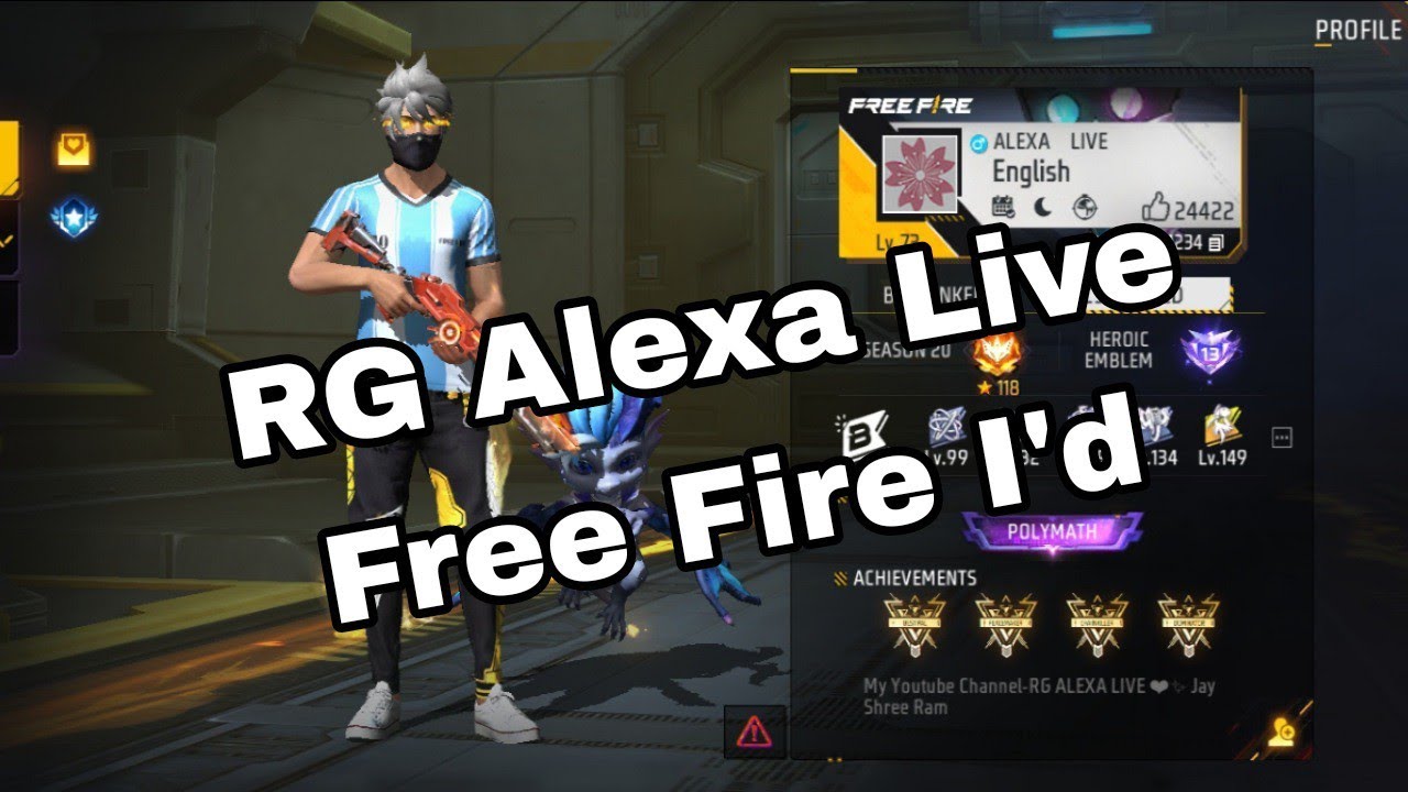 Rg Alexa Live Free Fire uid? || Rg Alexa Free Fire id #rgalexalive