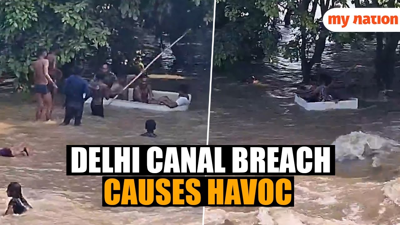 Munak Canal Breach: Dramatic Scenes as Bawana Homes and Streets Submerged