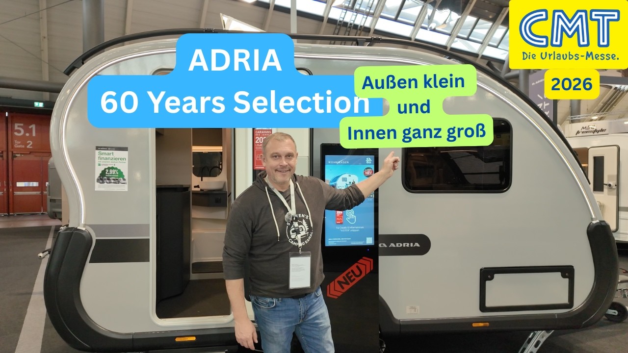 Adria Action Sport 361 LH (60 Years Selection) auf der CMT 2026: Außen klein – innen riesig!