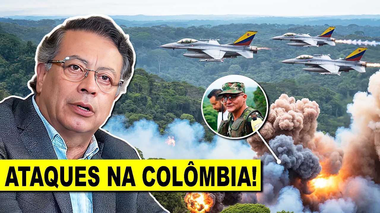 Ataques aéreos atingem a Colômbia, após ofensiva do Exército Colombiano e acordo com Donald Trump