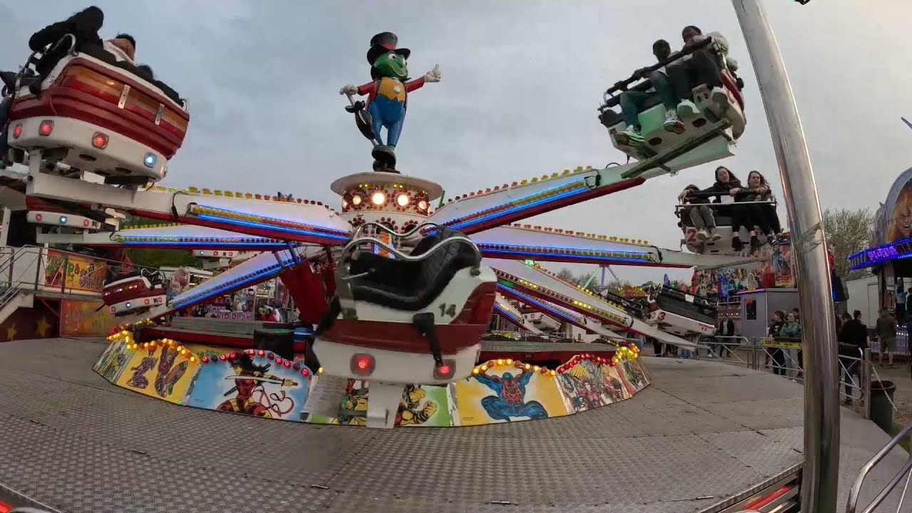 Lincoln Funfair on South Common Lincoln April 2025