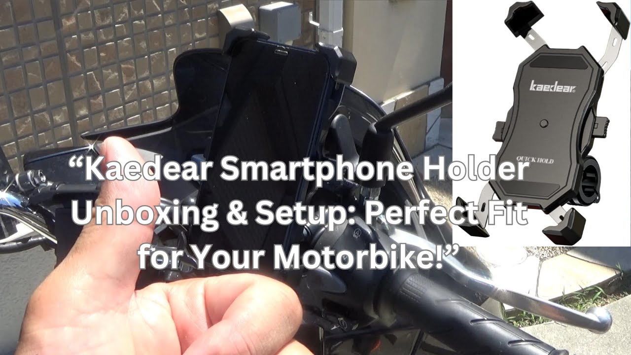 Kaedear KDR-M11C Smartphone Holder Unboxing & Setup: Perfect Fit for Your Motorbike! #kaedear